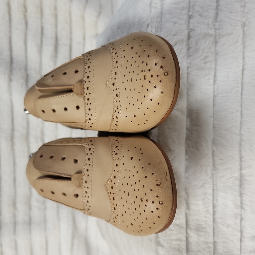 Steve Madden "Trouser" Oxford Laceless Shoes Tan Size 7 - Picture 4 of 8
